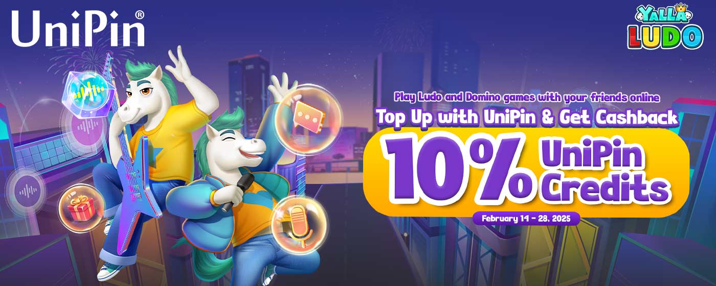 Enjoy Ludo and Domino Games with Friends Online on Yalla Ludo – Top Up and Get 10% Cashback UniPin Credits